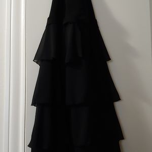 Black halter dress